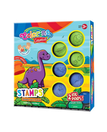 patio Zestaw stempelków DINO 6 szt  Colorino Kids