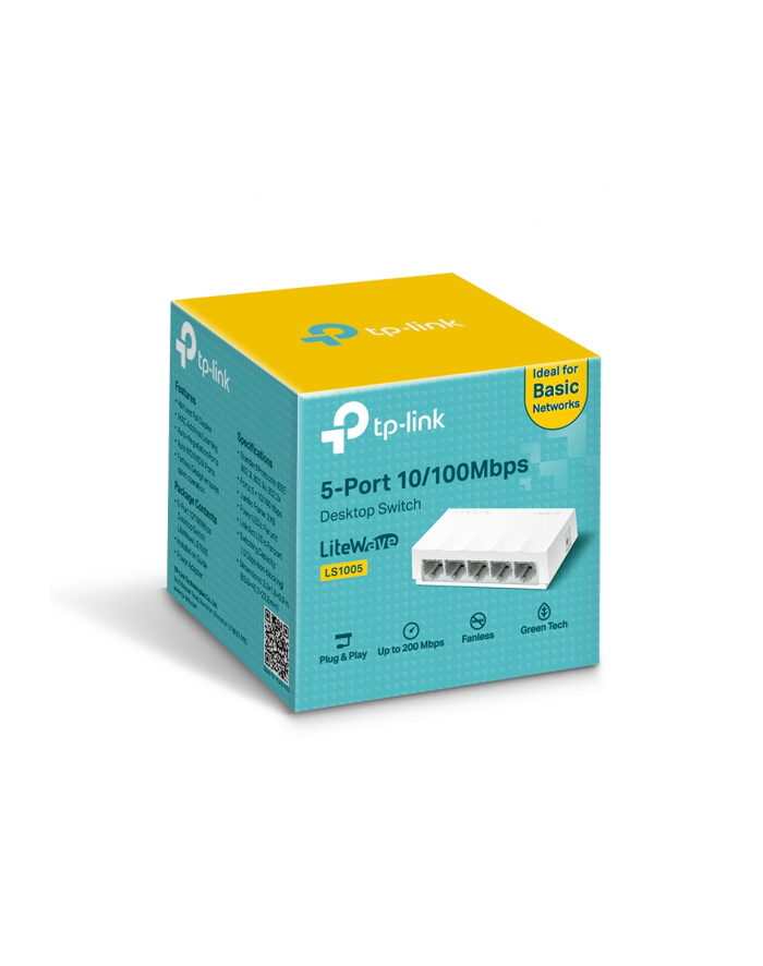 tp-link Przełącznik typu deskto LS1005 switch  5x10/100 główny