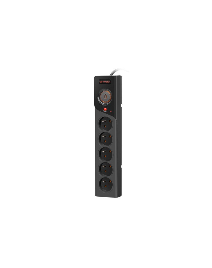 armac Listwa zasilająca Z5 5m 5x230v 10a   Z5/CZ/50 czarna główny