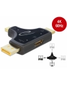 DeLOCK 3in1 Monitor Adapter HDMI / DisplayPort / Mini DisplayPort> HDMI (anthracite) - nr 6