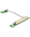 DeLOCK Riser card Mini PCI Express> 1 x PCI riser card (with flexible cable 13 cm leftist) - nr 12