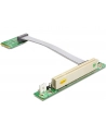 DeLOCK Riser card Mini PCI Express> 1 x PCI riser card (with flexible cable 13 cm leftist) - nr 1