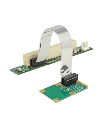 DeLOCK Riser card Mini PCI Express> 1 x PCI riser card (with flexible cable 13 cm leftist)