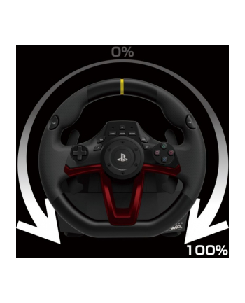 HORI RWA: Wireless Racing Wheel Apex, steering wheel (black / red, PlayStation 4, PC)
