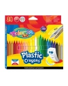 patio Kredki świecowe okrągłe plastikowe wymazywalne z gumką 24 kol. Colorino Kids 92029 - nr 1