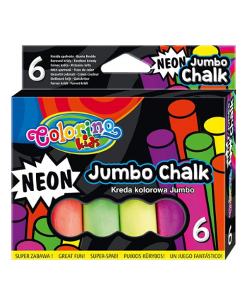 patio Kreda neonowa Jumbo 6 szt Colorino Kids 92081