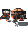 black+decker BLACK DECKER + 18V Combo Kit BCK23S1SA41: Cordless Hammer + Cordless Mouse (black / orange, Li-ion battery 1.5 Ah, 41-piece accessory set.) - nr 1