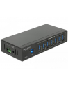 DeLOCK External Industrial Hub 7 x USB 3.0 Type-A USB hub (Black, with 15 kV ESD protection) - nr 6