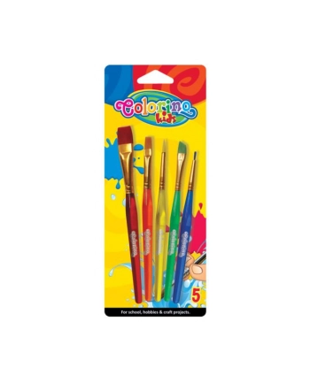 patio Pędzelki akrylowe 5 szt. kolor blister Colorino Kids 32599 nr 1