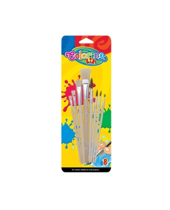 patio Pędzelki szkolne 8 szt. blister Colorino Kids 39000 nr 1