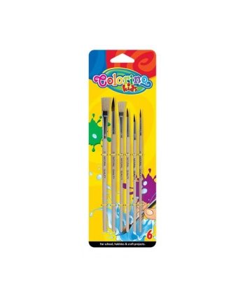 patio Pędzelki szkolne 6 szt. blister Colorino Kids 89415 nr 1
