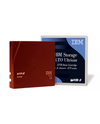 IBM LTO8 medium 30 TB, streaming media (dark red) nr 2