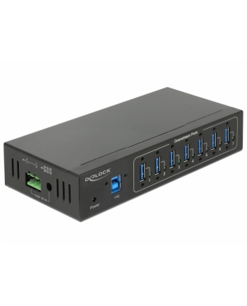 DeLOCK External Industrial Hub 7 x USB 3.0 Type-A USB hub (Black, with 15 kV ESD protection) nr 2