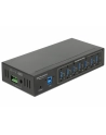 DeLOCK External Industrial Hub 7 x USB 3.0 Type-A USB hub (Black, with 15 kV ESD protection) - nr 2
