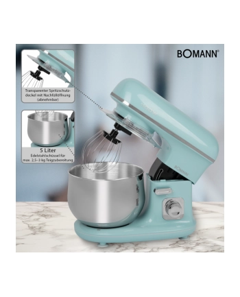 Bomann kneading machine KM 6030, food processor (turquoise / silver) nr 2