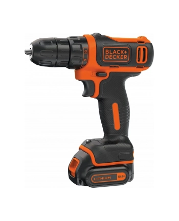 black+decker BLACK + DECKER cordless drill BDCDD12, 10,8Volt (black / orange, Li-ion battery pack 1.5Ah) nr 1
