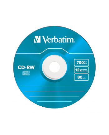 Płytki CD-RW VERBATIM 8-12x 700MB 5P SL         43167