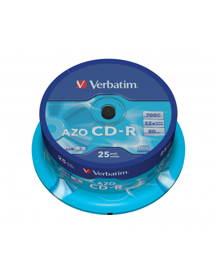 CD-R 52x 700MB 25P CB DLP Crystal 43352 główny