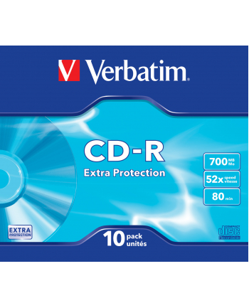 Płytki CD-R VERBATIM 52x 700MB 10P SL DLP             43415