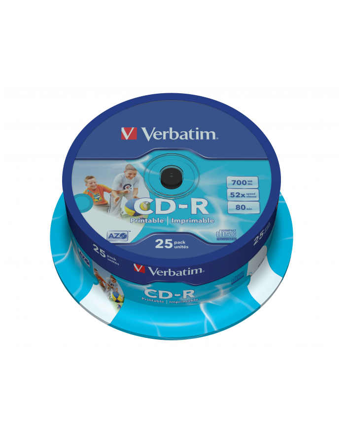 CD-R 52x 700MB 25P CB Printable   43439 główny