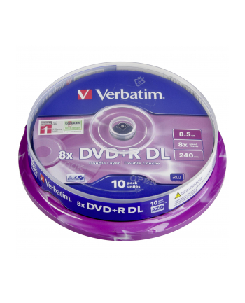 DVD R (8x) 8.5GB DoubleLayer CB 10P 43666