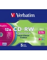 Płytki CD-RW VERBATIM 8-12x 700MB 5P SL         43167 - nr 19