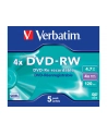 Płytki DVD-RW VERBATIM 4x 4.7GB 5P JC              43285 - nr 24