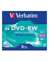 Płytki DVD-RW VERBATIM 4x 4.7GB 5P JC              43285 - nr 34