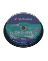 Płytki DVD-RW VERBATIM 4x 4.7GB 10P CB 43552 - nr 32