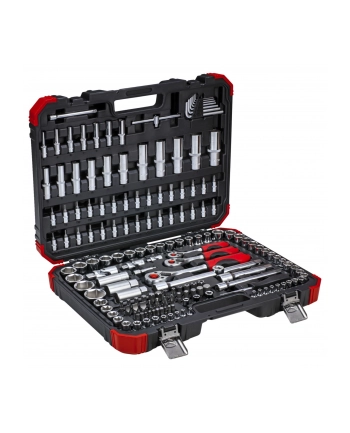 Gedore Red socket set, 1/4 ''+ 3/8'' + 1/2 '', 172 pieces (red / black, with 3 lever Ratchet) nr 2