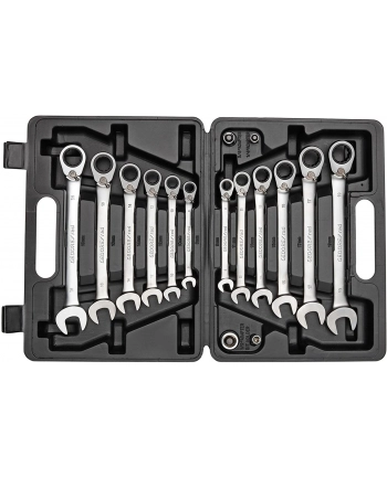 Gedore Red ring ratchet open ended spanner set, 16-piece, wrench (chrome, SW 8 - 19mm) nr 2