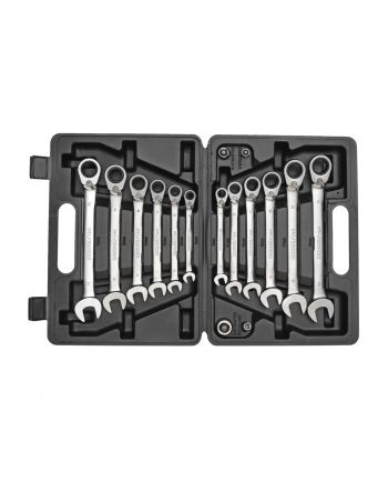 Gedore Red ring ratchet open ended spanner set, 16-piece, wrench (chrome, SW 8 - 19mm) nr 1