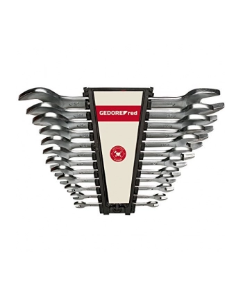 Gedore Red double open ended spanner set, long, 12 parts, wrenches (chrome, SW 6 - 32mm) nr 2