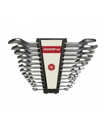 Gedore Red double open ended spanner set, long, 12 parts, wrenches (chrome, SW 6 - 32mm) nr 1