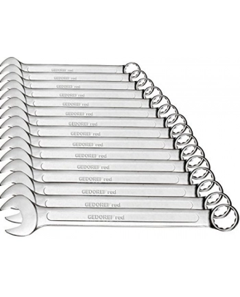 Gedore Red combination wrenches Set, 15 pieces, spanner (chrome, SW 6 - 32mm) nr 2
