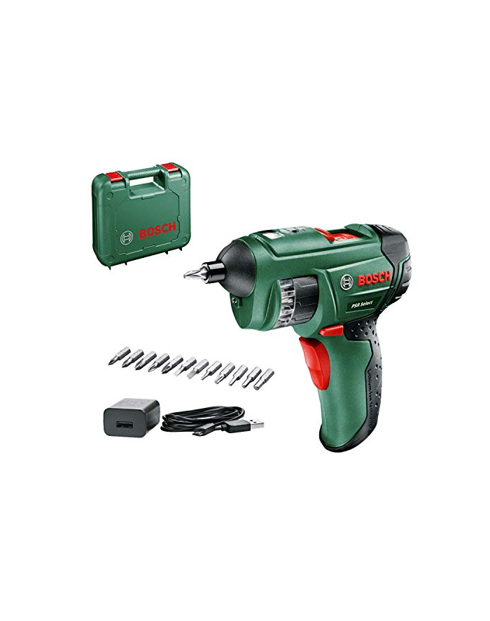 bosch powertools Bosch cordless screwdriver PSR Select 3,6Volt (green / black, suitcase, Li-Ion battery 1.5 Ah) główny