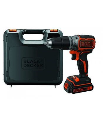 black+decker BLACK + DECKER cordless hammer BL188K, 18 Volt (black / orange, Li-ion battery pack 1.5Ah)