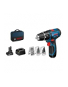 bosch powertools Bosch cordless hammer drill driver GSB 12V-15 Professional, 12 volt (blue / black, Li-ion battery 2.0Ah, Li-ion battery 4.0Ah, drill & bit set) - nr 10