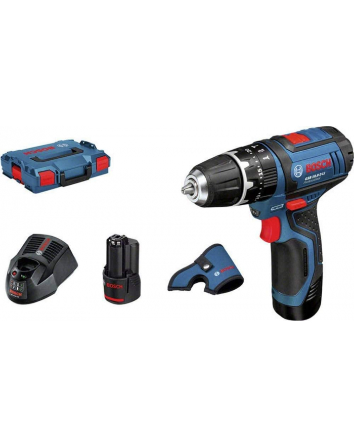 bosch powertools Bosch cordless hammer drill driver GSB 12V-15 Professional, 12 volt (blue / black, Li-ion battery 2.0Ah, Li-ion battery 4.0Ah, drill & bit set) główny