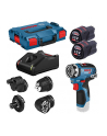 bosch powertools Bosch cordless drill GSR 12V-35 FC Professional, 12V (blue / black, 2x Li-ion battery pack 3.0Ah, with FlexiClick essays, L-BOXX) - nr 1