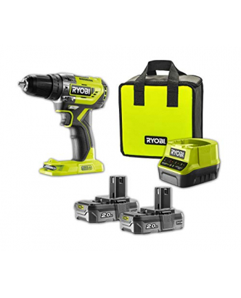 Ryobi Cordless Hammer R18PD5-220S, 18 Volt (green / black, 2x Li-ion battery 2,0Ah)