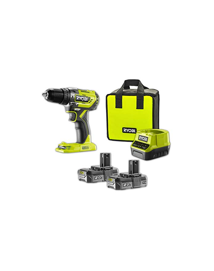Ryobi Cordless Hammer R18PD5-220S, 18 Volt (green / black, 2x Li-ion battery 2,0Ah) główny