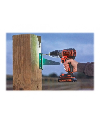 black+decker BLACK + DECKER cordless hammer BL188K, 18 Volt (black / orange, Li-ion battery pack 1.5Ah) nr 1