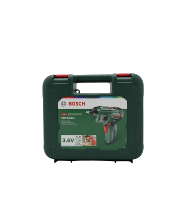 bosch powertools Bosch cordless screwdriver PSR Select 3,6Volt (green / black, suitcase, Li-Ion battery 1.5 Ah) nr 1