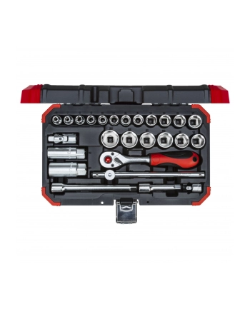 Gedore Red Socket set 3/8 '', 26 pieces (red / black, with Shift-gun, SW 6mm - 24mm) nr 2