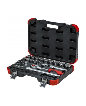 Gedore Red Socket set 1/2 '', 24 pieces (red / black, with Shift-gun, SW 10mm - 32mm) nr 2