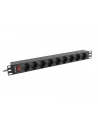 lanberg Listwa zasilająca Rack PDU 19 cali 1U 16A 9xSchuko 3m Czarna - nr 10