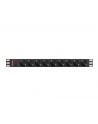 lanberg Listwa zasilająca Rack PDU 19 cali 1U 16A 9xSchuko 3m Czarna - nr 20