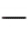 lanberg Listwa zasilająca Rack PDU 19 cali 1U 16A 9xSchuko 3m Czarna - nr 23