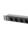 lanberg Listwa zasilająca Rack PDU 19 cali 1U 16A 9xSchuko 3m Czarna - nr 7